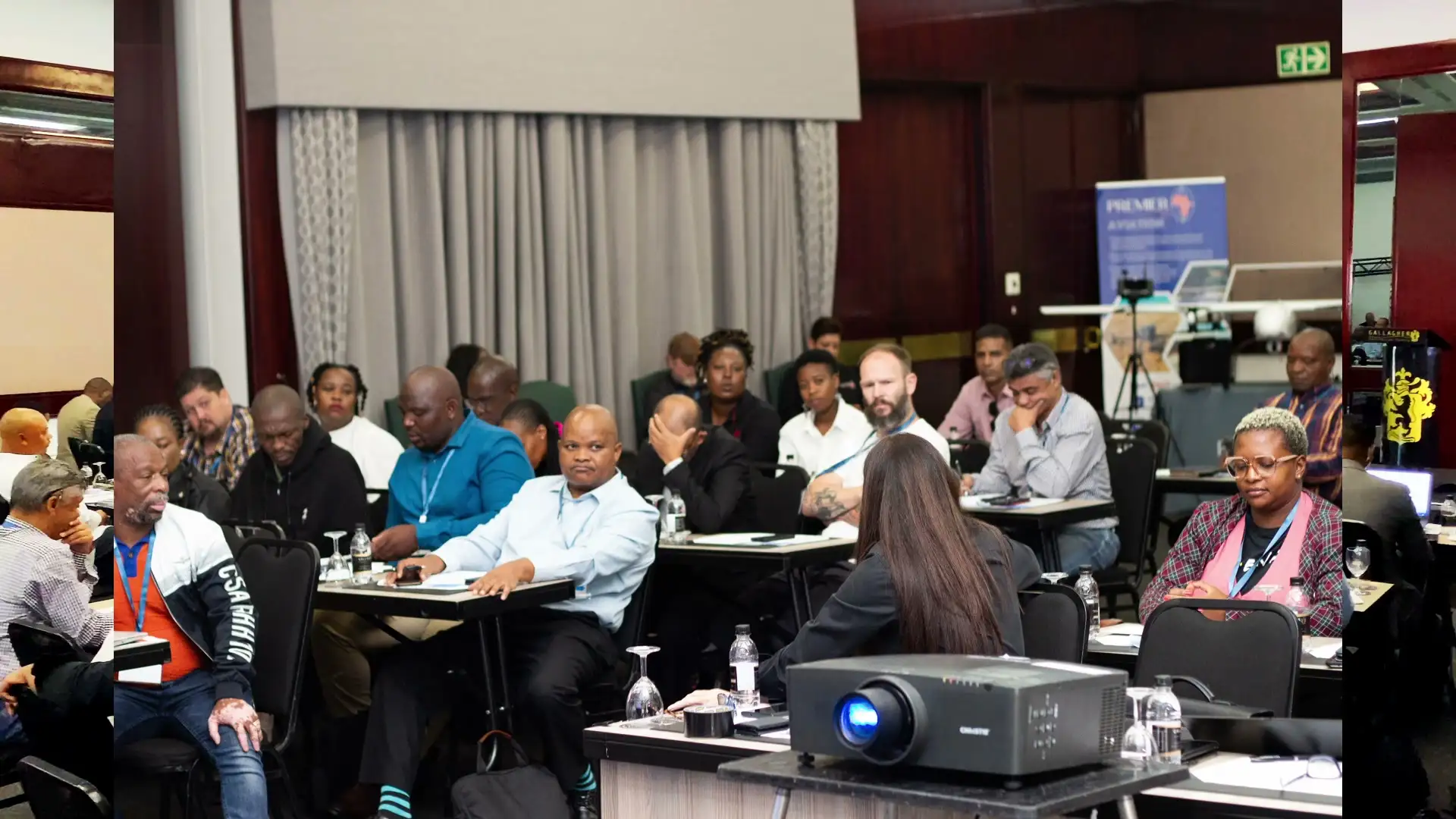 Delegates seated at an AfriCap Hub conference session
